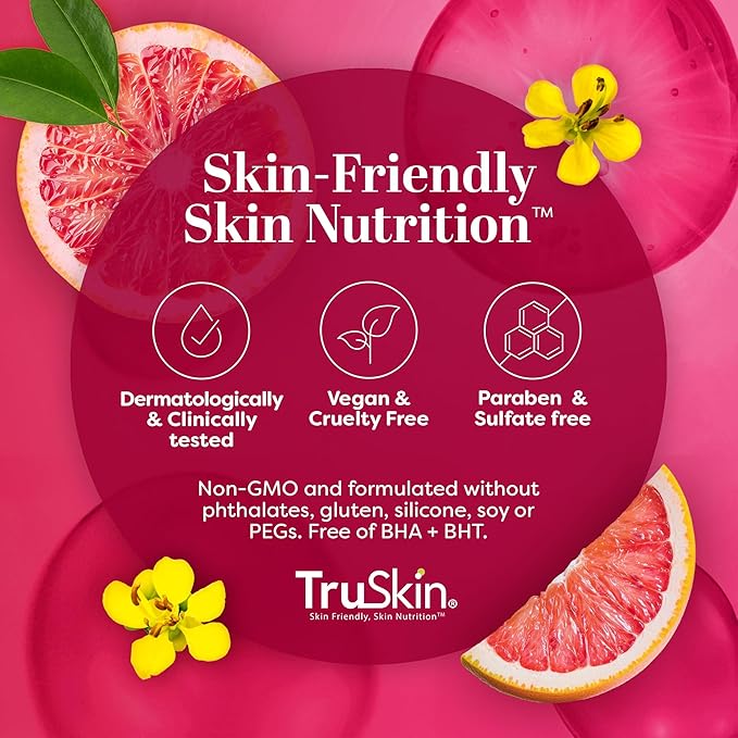 TruSkin Vitamin C Super Serum - Niacinamide, Retinol, Hyaluronic & Salicylic Acid - All-in-One Anti Aging Serum for Face – Improve Appearance of Dark Spots, Firmness for Brighter Looking Skin, 1 Fl Oz