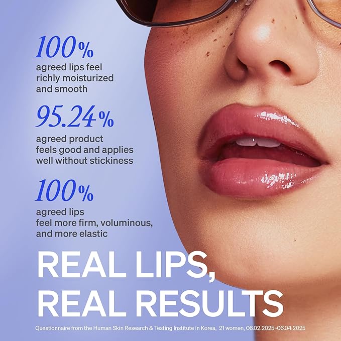 LipLock Jelly Serum for Dry Lips, Long-Lasting, Hydrating, Plumping, Glossy Mask with Rose PDRN, Carrot Collagen, Pillow Peptide, Moisturizing Tinted Lip Balm. (Crystal Clear)