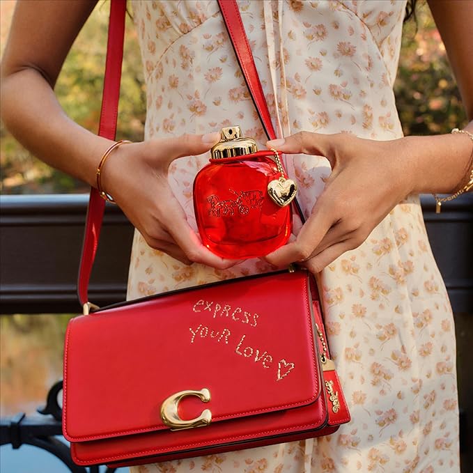 Coach Love Eau de Parfum - Long Lasting Fragrance with notes of Strawberry, Red Velvet Rose & Cedarwood 3.0 fl. oz.