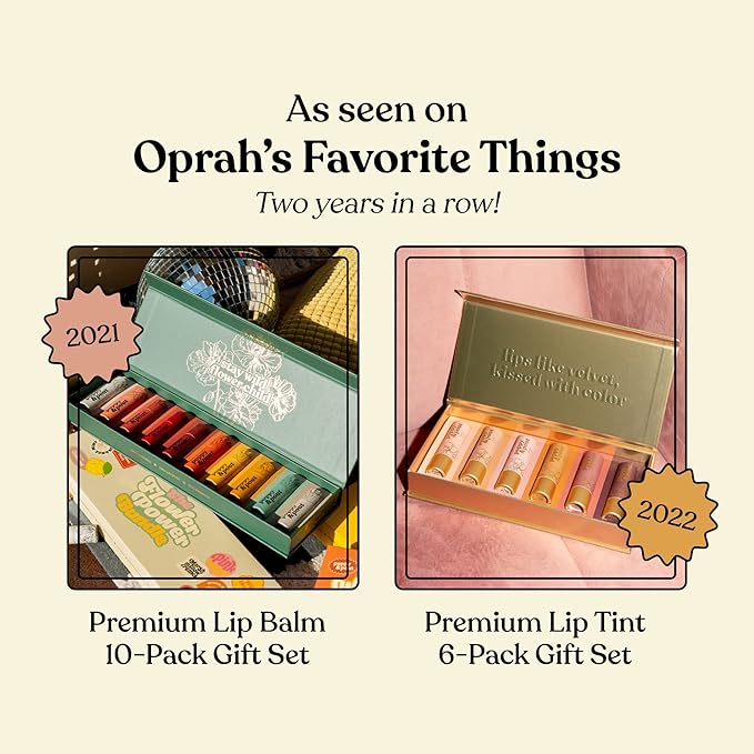 Jumbo Lip Balm Gift Set (3-Pack, Minty Flavors) | Poppy & Pout All Natural Lip Balms & Moisturizers | Hydrates with Beeswax, Vitamin E, Organic Coconut Oil | Cruelty-Free | Recyclable Cardboard Tube