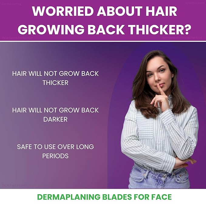 Dermaplaning Tool for Face – Removes Peach Fuzz & Exfoliates Skin | Dermaplane Blade | Facial Razors for Women | Derma Razor | Facial Razor | Face Shaver for Women | Microblade