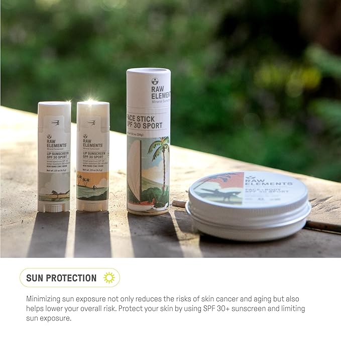 Raw Elements Mike Fields Face & Body Organic Sunscreen Tin SPF 30 - Non-Nano Zinc Oxide, Water-Resistant 80 Min, Reef Safe, All Ages Safe, Travel Sunblock 1.8 oz