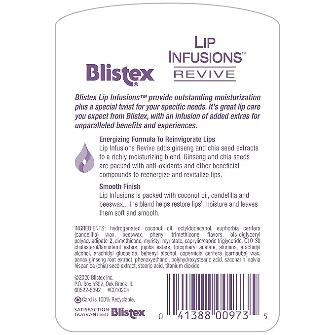Blistex Lip Infusions Revive Lip Moisturizer 0.13 Ounce