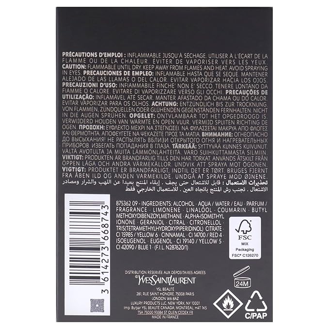 YVES SAINT LAURENT LHomme for Men - 3.3 oz EDP Spray