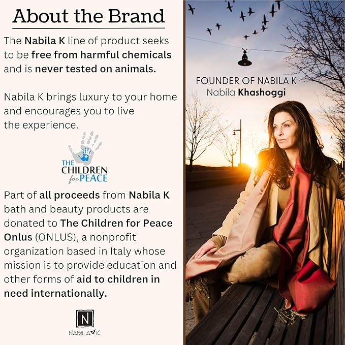 Organic Lavender Bath Salts by Nabila K - Dead Sea Salt & Epsom Salt Scrub & Soak - Exfoliates & Hydrates Skin, Botanical Essential Oils - Bubble Bath Accessories for All Skins Types, 8 oz