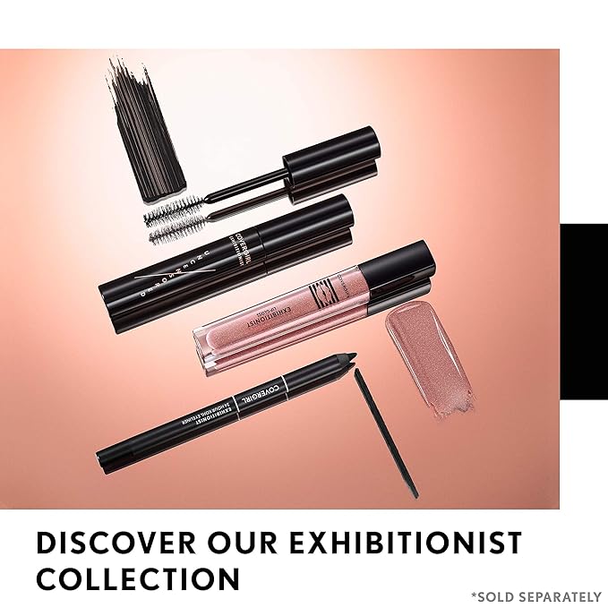 COVERGIRL Exhibitionist Lip Gloss, Short Change, High-Glossy, Cream, 0.99 Fl Oz, Shiny Pink Lip Gloss, Moisturizing Lip Gloss, Intense Hydration, Vibrant, Luscious