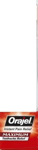 Orajel 3X for Toothache & Gum Pain: Maximum Gel Tube 0.42oz - from #1 Oral Pain Relief Brand for Instant Pain Relief (Pack of 2)