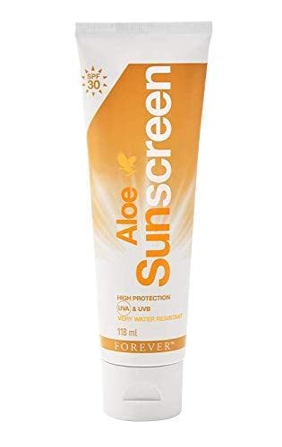 Forever Living - Forever Aloe Sunscreen SPF 30 - with Aloe Vera - Water-Resistant, Broad Spectrum UVA & UVB Defense - Moisturizing Sunblock - 4 fl oz