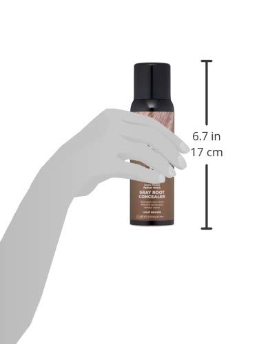 Keratherapy Keratin Infused Perfect Match Gray Root Concealer Spray, Light Brown, 3 oz, 118ml - Root Cover Up Spray to Hide Gray Roots - Keratin Therapy Hair Darkening & Temporary Scalp Concealer