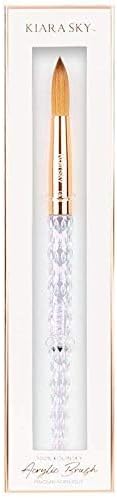 Kiara Sky Crystal Acrylic Kolinsky Nail Brush (Clear, #14)