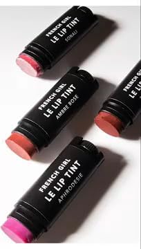 French Girl Le Lip Tint - Moisturizing & Hydrating Lip Balm for Sheer, Buildable Coverage & Shine, Clean Formula, Organic Ingredients, Vegan & Cruelty-Free