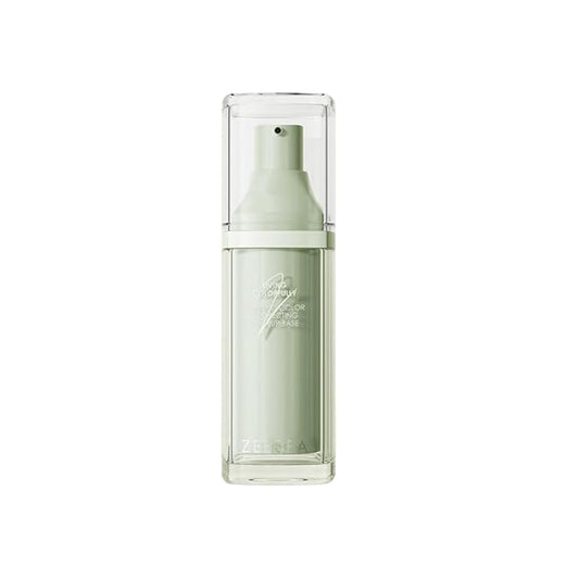 ZEESEA Green Correcting Face Primer for Brighten, Neutralizes Uneven Skin Tone and Facial Redness,Grips Makeup Base for Long-Lasting Wear,Cruelty-Free, 1.06 Oz