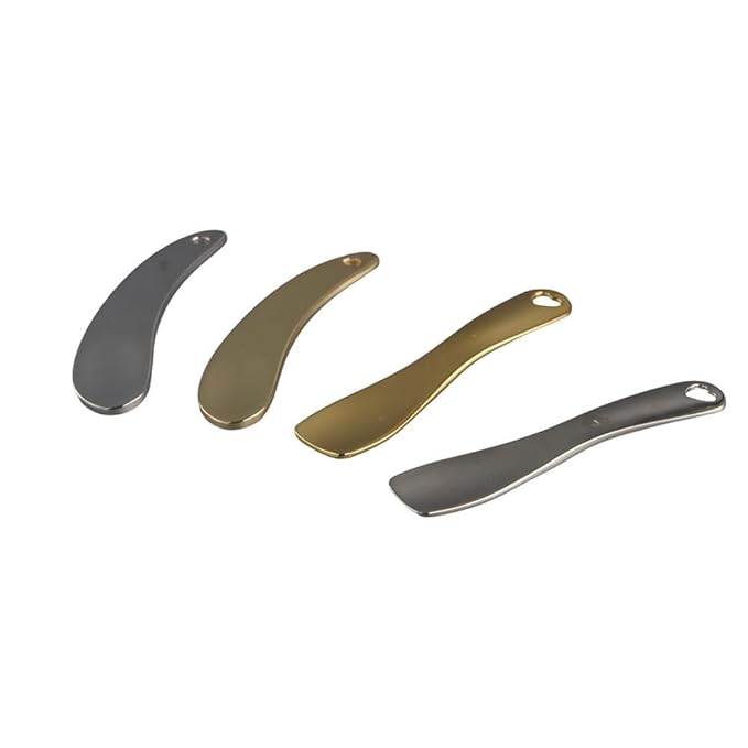 4Pcs Metal Cosmetic Spoon,Reusable Mini Zinc Alloy Facial Cream Cosmetic Spoon Applicator for Beauty Mixing Skincare Cream Lotions Eye Cream