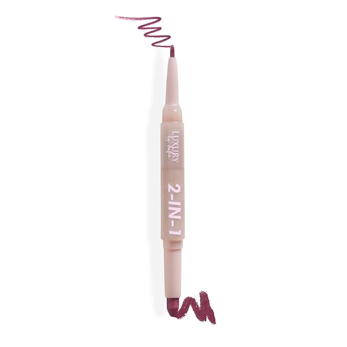 2 in 1 Lipstick Lipliner Retractable Pencil Semi Vegan,