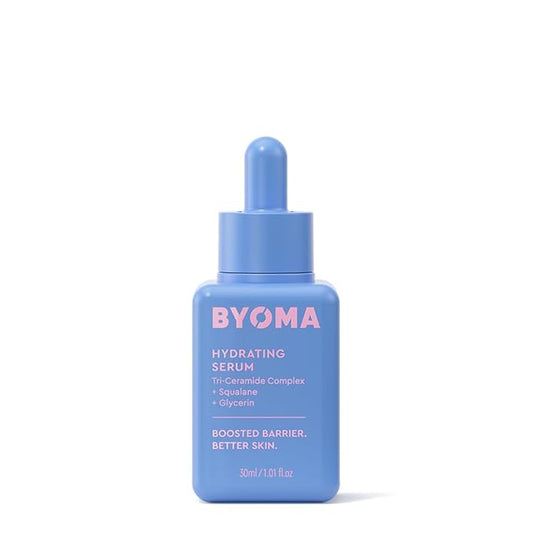 BYOMA Hydrating Serum - Moisturizing Facial Serum with Squalane, Glycerin & Ceramides - Hydrating for Glowing, Dewy Skin - 1.01 fl. oz