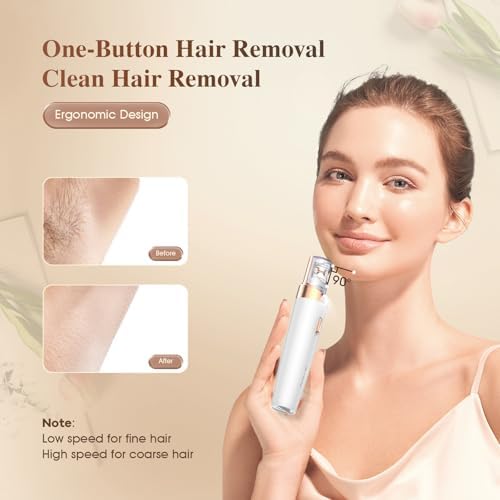 Epilator,2 in 1Epilator for Women Rechargeable,Womens Electric Shaver with LED Light,Hair Removal,Hair Removal for Women Legs/Face/Bikini/Arms,Smooth Epilator Trimmer Travel Kit Set,Simple to use