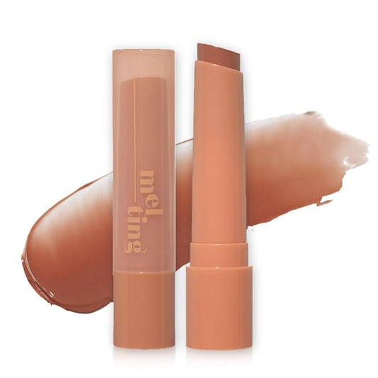 ETUDE Ginger Sugar Melting Balm Stick 04 Peanut Butter | Tinted Moisturizing Lip balm | Natural Ingredients Hydrate Ginger, Sugar, Shea Butter Moisturizing Relaxing Effect | K-Beauty