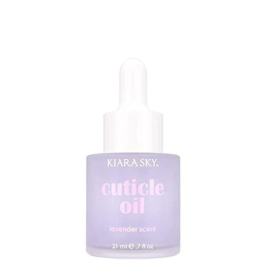 KIARA SKY Hydrating Nail and Cuticle Oil - Stronger Cuticle Nail - Ultra Nourishing Repair Nail Strengthener - Ultimate Nail Growth - Cuticle Oil for Weak Damaged Nails, 7 fl oz (Lavender)