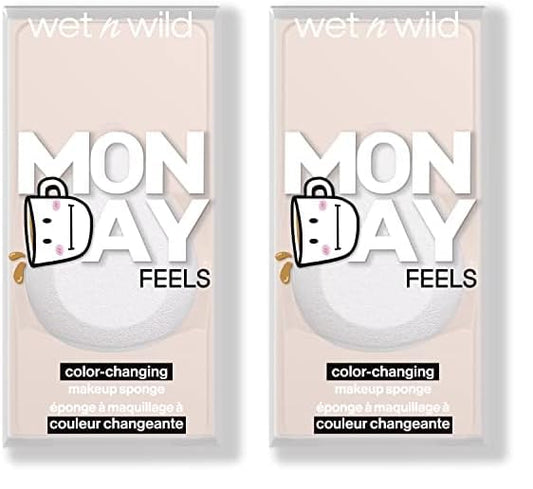 wet n wild Mood Makeup Sponge Monday Feels (Pack of 2)