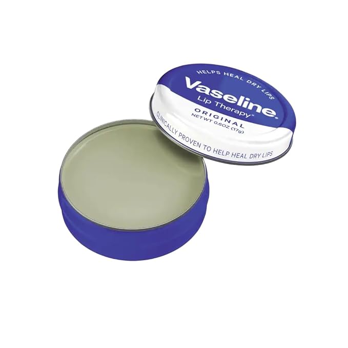 Vaseline Therapy Lip Balm Tin, Original, 0.6 Ounce (Pack of 3)