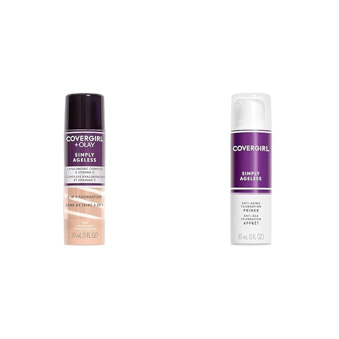 COVERGIRL+OLAY Simply Ageless 3-in-1 Liquid Foundation, Classic Ivory 1 Fl Oz