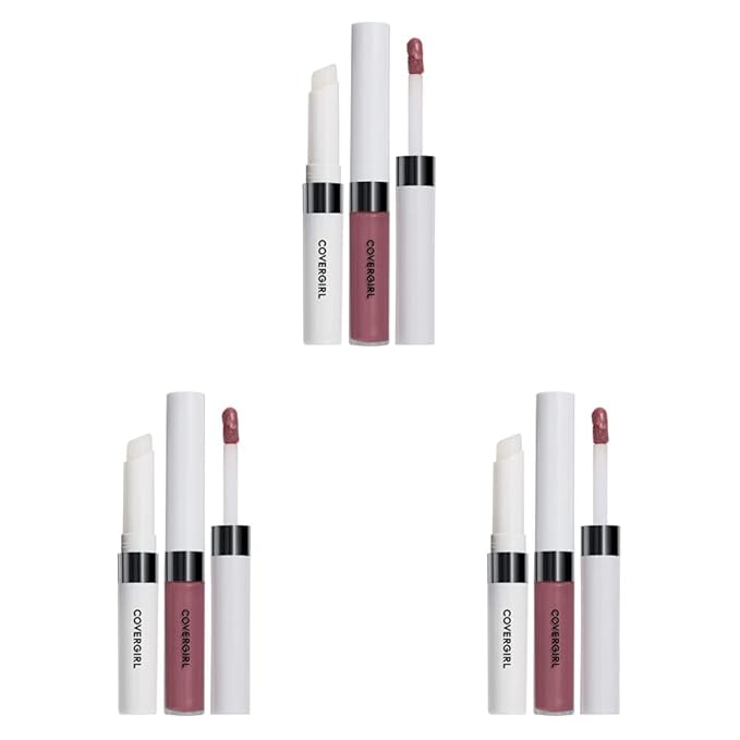 COVERGIRL Outlast All-Day Lip Color With Topcoat, Naturalast (Pack of 3)