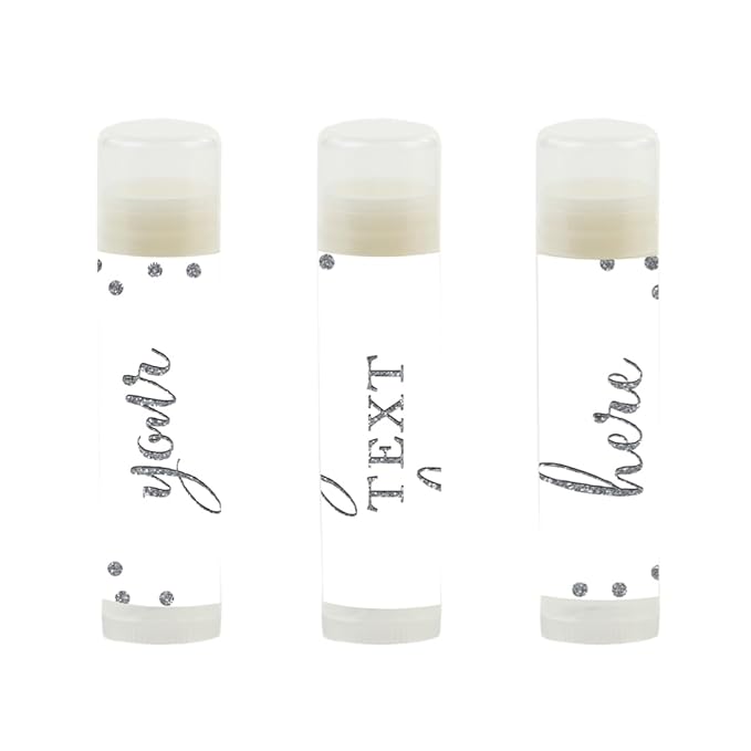 Andaz Press Personalized Lip Balm Party Glitter