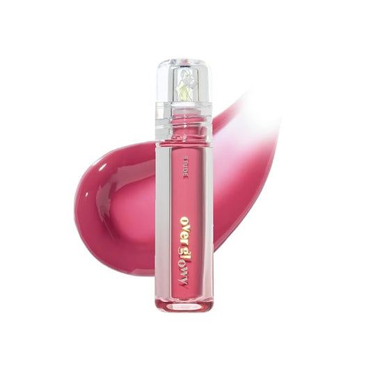 ETUDE Over Glowy Lip Gloss #6 Taro Berry | Non-Sticky Vegan Lip Tint | Moisturized & Long-lasting Lip Gloss | Daily Stain for Dry Lips, Korean Makeup, K-beauty, Perfect for Gift