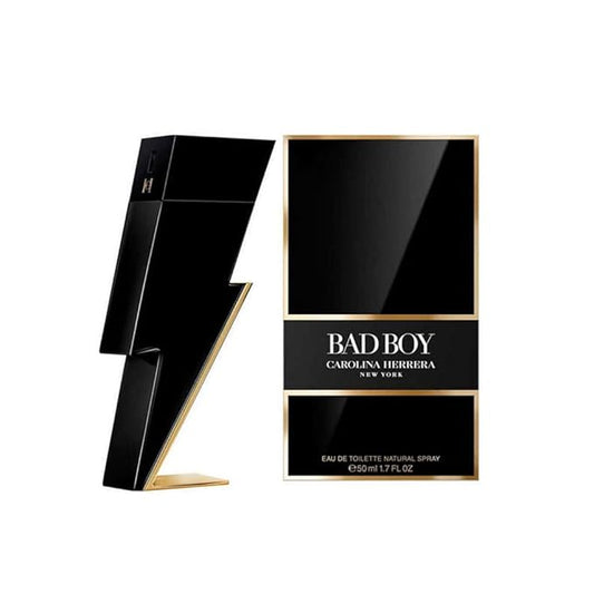 Carolina Herrera Bad Boy Fragrance For Men - Seductive, Masculine Scent - Features Oriental And Spicy Accords - Ideal For Evening Wear - Alluring Notes Of Black And White Pepper - Edt Spray - 1.7 Oz