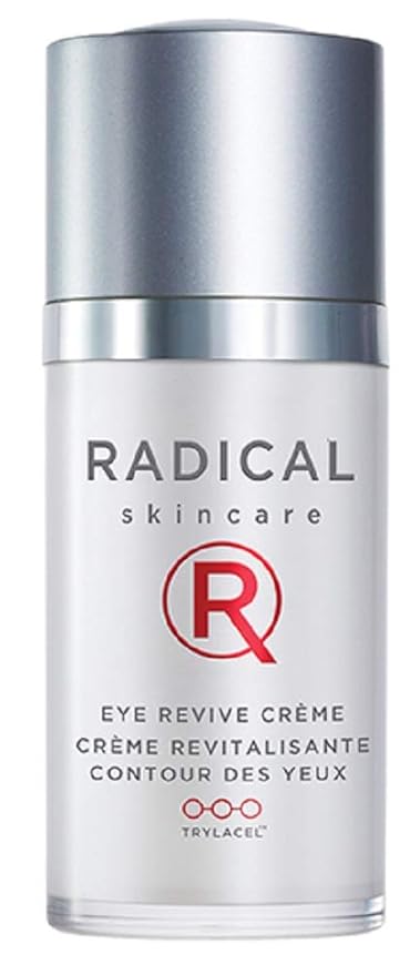 Radical Skincare Eye Revive Creme - 4 in1 Anti-Aging Solution Combats Wrinkles, Dark Circles, Puffiness, & Fine Lines - For All Skin Types Including Sensitive Skin - Paraben & Cruelty Free (0.5 Fl Oz)