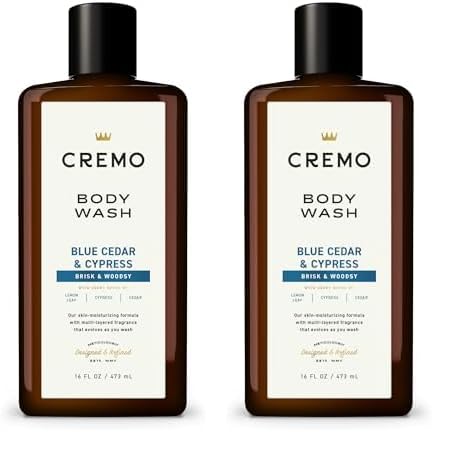 Cremo Inc Blue Cedar & Cyprus Body Wash - 16oz, 16 Oz (Pack of 2)