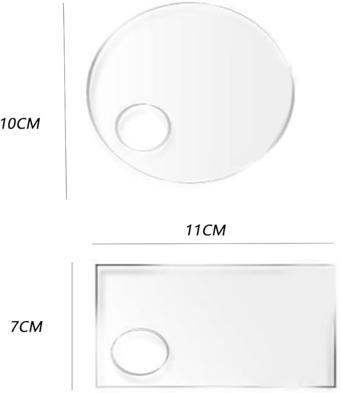 3 PCS Acrylic Cosmetic Makeup Palette Liquid Foundation