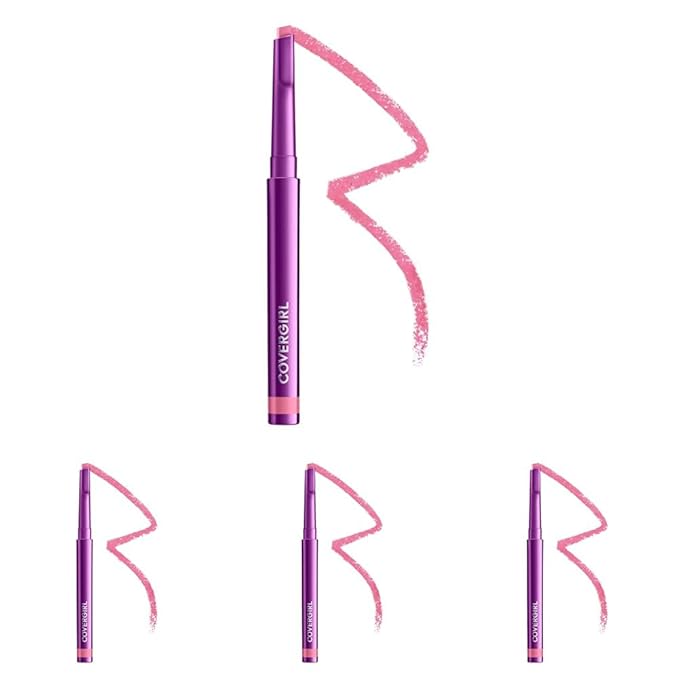 COVERGIRL Simply Ageless Lip Flip Liner, Amazing Petal, Pack of 4