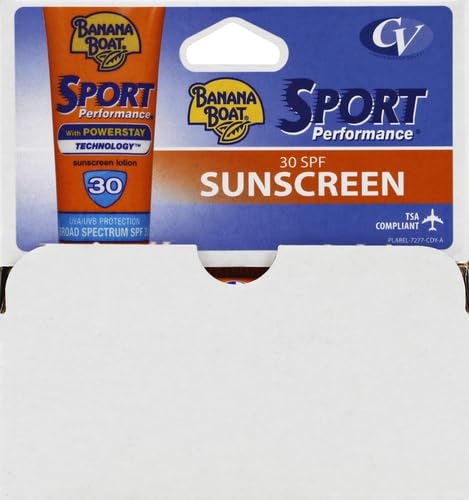 Banana Boat Sport Ultra SPF 30 Sunscreen Lotion, 1oz | Travel Size Sunscreen, Banana Boat Sunscreen SPF 30 Lotion, Oxybenzone Free Sunscreen, Sunblock Lotion Sunscreen, Mini Sunscreen SPF 30, 1oz