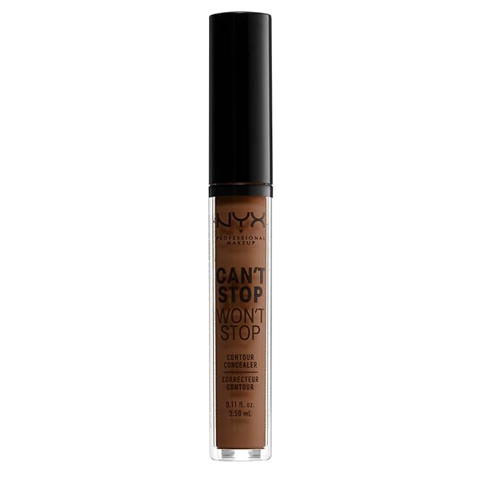 NYX PROFESSIONAL MAKEUP Can't Stop Won't Stop Contour Concealer, 24h Full Coverage Matte Finish - Mocha