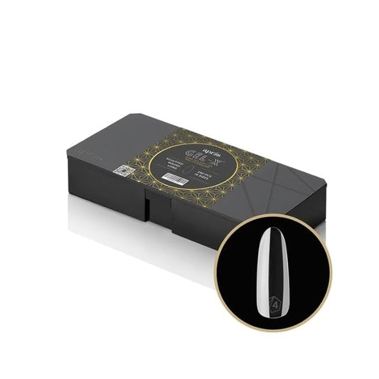 Apres Gel-X® Round Box of Nail Tips | 280 Gel-X Tips, Soft Tips, 14 Sizes 00-9 | Half-sizes Included (Sculpted Round Long, 280.00 Fl Oz (Pack of 1))