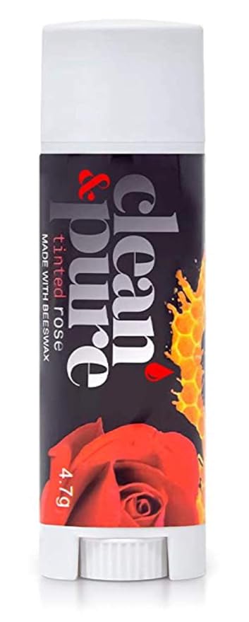 Lip Balm (Tinted Rose) | Manuka Honey Conditioning Lip Care | Lip Care with 100% All Natural Beeswax | Vitamin E Oil