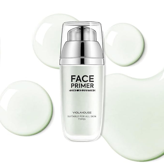 VIOLA HOUSE Face Primer, Tone Adjust Primer For Face Before Makeup-Refined, Bright And Smooth The Skin And Fills Fine Lines (Mint Green)
