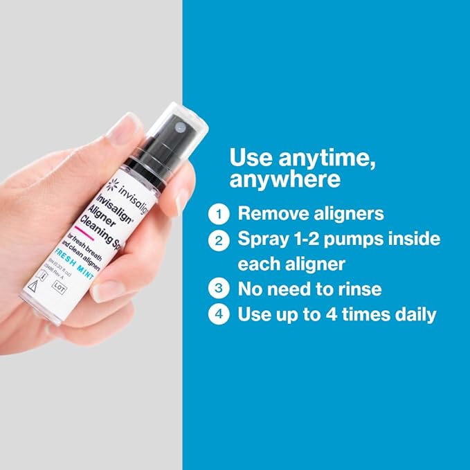 INVISALIGN Aligner Cleaning Spray for Aligner and Retainer Cleaning, 10 ml