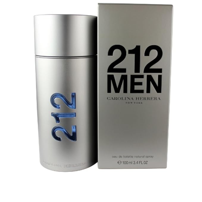 Carolina Herrera 212 Eau de Toilette Spray for Men, 3.4 Fluid Ounce