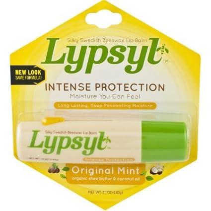 Pack of 18 - Lypsyl Intense Protection Lip Balm Original Mint .10 oz.