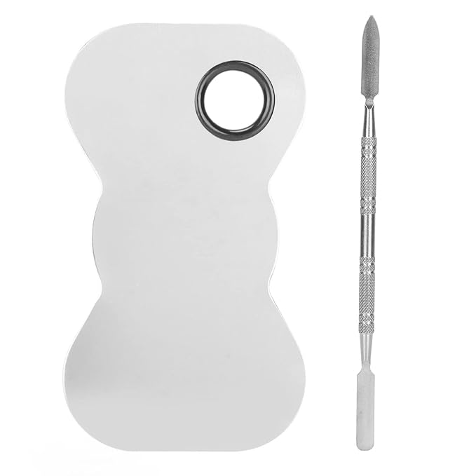 Cosmetic Makeup Palette Spatula, Mixing Bow Shape Stainless