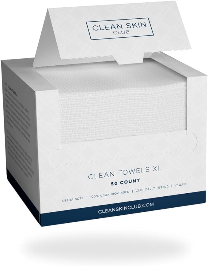 Clean Skin Club Clean Towels XL™, 100% USDA