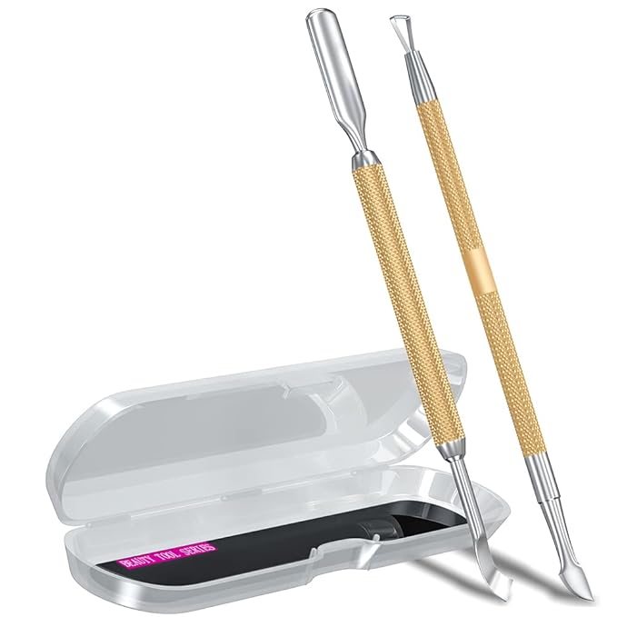 2PCS Metal Champagne Gold Cuticle