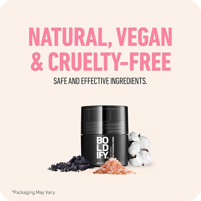 Boldify Hair Fibers Color Sample Kit - Fill In Thinning and Fine Hair for an Instantly Fuller, Thicker Look - 14 Shades for Women & Men - Light + Medium Browns