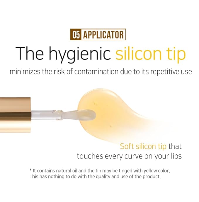 PETITFEE Lip Oil Super Seed | 0.10 Oz | Glass Lip, Healthy Lip Care, Moisturizing Lip Oil with Honey, Propolis, Herbal Oil, Glowy, Revitalizing, Calming Lip, Non-sticky, Non-artificial Colors