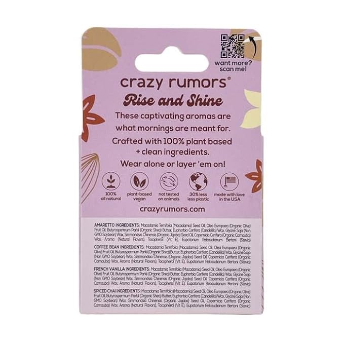 Crazy Rumors Barista Mix Lip Balm Plant-Based,