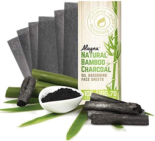 Oil Blotting Sheets for Face Natural Bamboo Charcoal
