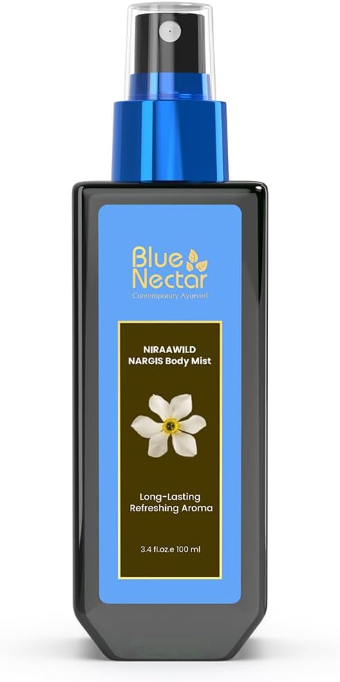 Blue Nectar Chamba Wild Nargis Body Mist for long lasting freshness and aromatic body odor (3.4 Fl oz)