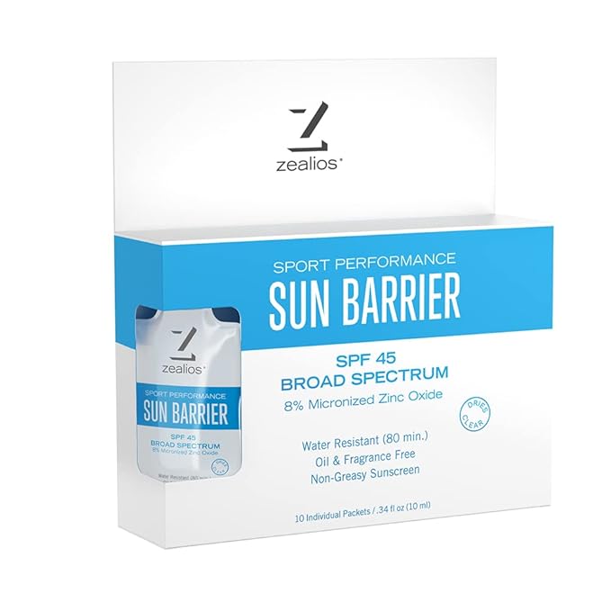 Zealios Sun Barrier SPF 45 - Pocket Packet - 10 Pack